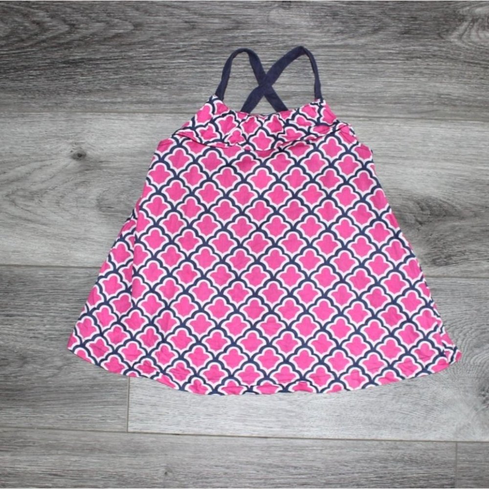 Gymboree Girls Light Weight Tank Top=Pink/Navy Blue-Size 3 -GUC